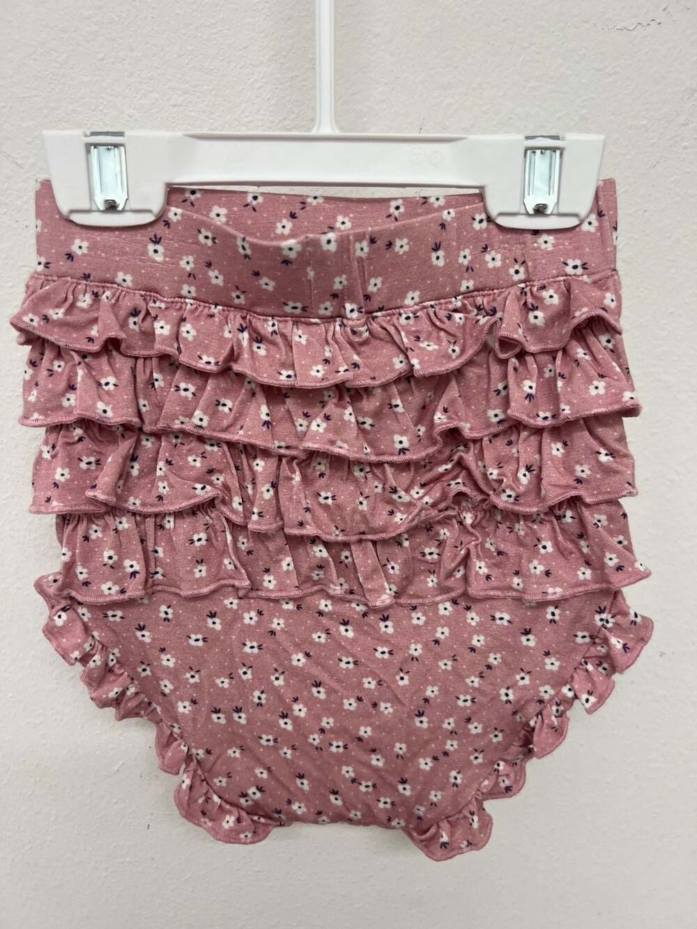 Posh Peanut Toddler Ruffle Diaper Cover Bloomers Pink Floral Size 2T